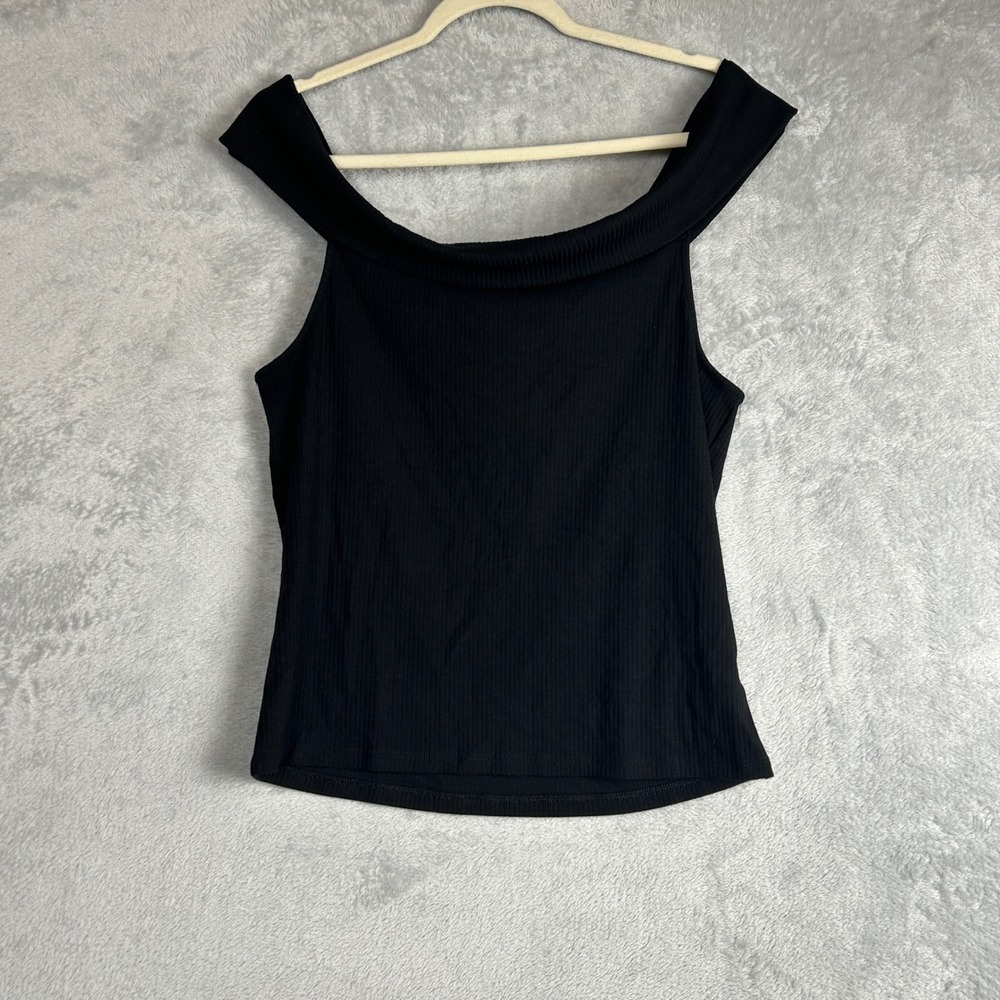 Old Navy Off Shoulder Tank Top XL Festival Vacation Quiet Luxury Old Money Comfy